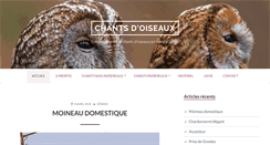Desktop Screenshot of chants-oiseaux.fr