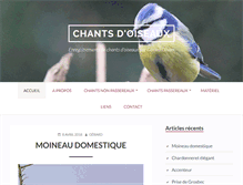 Tablet Screenshot of chants-oiseaux.fr